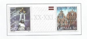 LATVIA - 2000 - At Turn of Centuries - Perf 2v Set - Mint Lightly Hinged