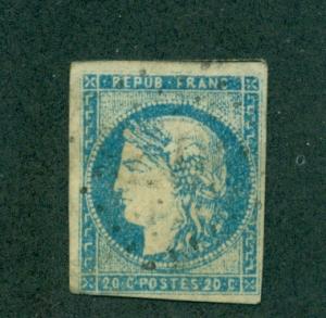 FRANCE #43  USED VF  4 MARGINS  CV $575.00