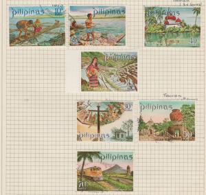 PHILIPPINES 1971 Tourism Old Book Pages folded to send (as per scan)