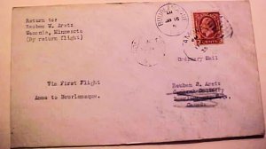 CANADA EMERGENCY 3 CENTS AIRMAIL AMOS B/S BOURLAMAQUE 1935 NOV 11