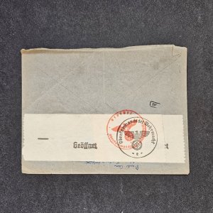 Germany Censored Cover from Berlin North West to France 1942 WWII SG482