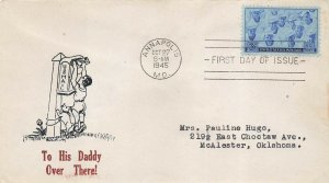 935 3c U.S. NAVY - Harrington WWII Patriotic cachet #8188