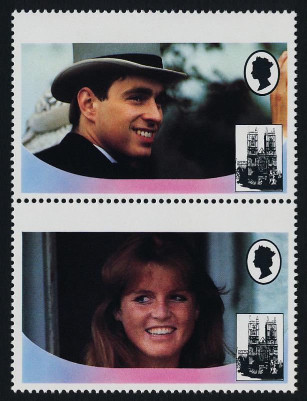 Virgin Islands 540a Error -  MNH Andrew & Sarah, Royal Wedding