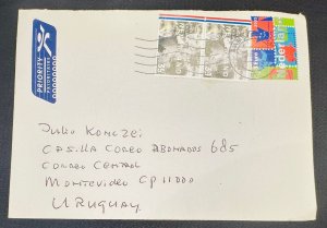 CM) 2003. HOLLAND. CHILDREN. COVER MAILED TO URUGUAY. XF