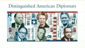 US: 2006 DISTINGUISHED AMERICAN DIPLOMATS; Sheet Sc 4076; 39 Cents Values