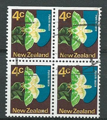 New Zealand SG 1011  VFU unwatermarked paper block by 4 t...