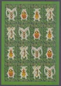 2000 Abkhazia Republic  406-409KL Insects - Beetles 8,00 €