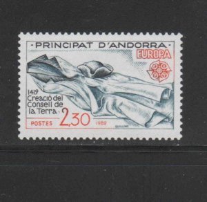 ANDORRA, FRENCH #295  1982   EUROPA  MINT VF NH  O.G