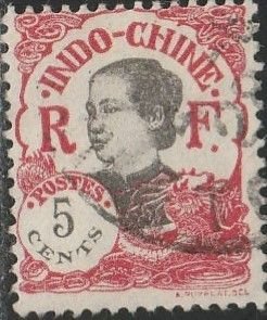 Inso-china, #102 Used, From 1922-23