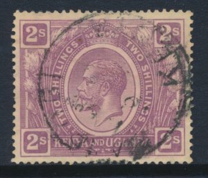 Kenya & Uganda 1922 2/- SG 88 Dull Purple Used Wmk Multi Script CA to the left