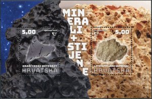 Croatia 2020 MNH Stamps Souvenir Sheet Scott 1200 Minerals