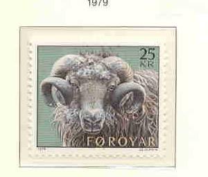 Faroe Islands Sc  42 1979 25 kr Ram stamp mint NH