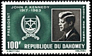 Dahomey C30, MNH, John F. Kennedy In Memoriam