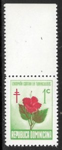 DOMINICAN REPUBLIC 1966 Anti Tuberculosis Postal Tax Stamp Scott No. RA36 MNH