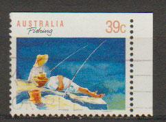 Australia SG 1179a FU - booklet stamp top right imperf - ...