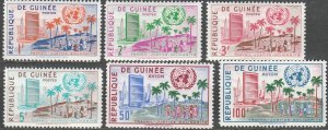 Guinea,  #190-195, C22-C23, Unused  From 1959,  CV-$3.40