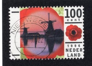 Netherlands 1996 100c Vacations, Scott 930 used, value = 45c