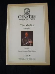 CHRISTIES LOWE AUCTION CATALOGUE 1985 THE MEDICI