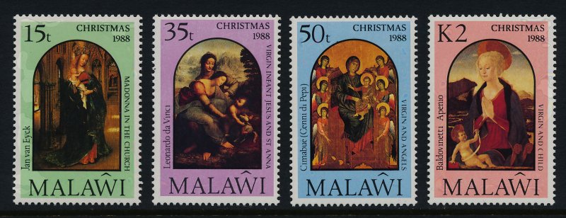 Malawi 538-41 MNH Christmas, Art