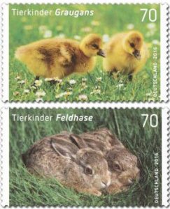 Scott #2898-9 Young Animals MNH