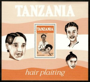 Tanzania 1987 - Traditional Hairstyles, Plaiting - Souvenir Sheet - 350 - MNH