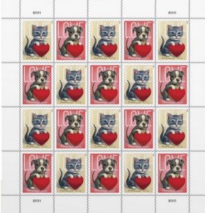 Love 2023 Forever stamps 5 sheets total 100pcs