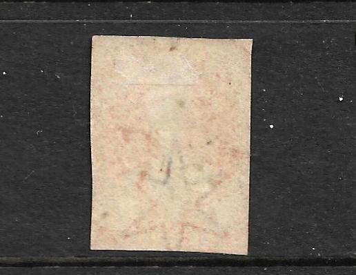 NEW ZEALAND 1862-64 1d ORANGE VERMILLION  FFQ  IMPERF MLH  CP A1E1  SG 33 CHALON