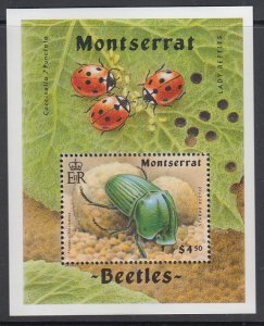 Montserrat 839 Beetles Souvenir Sheet MNH VF