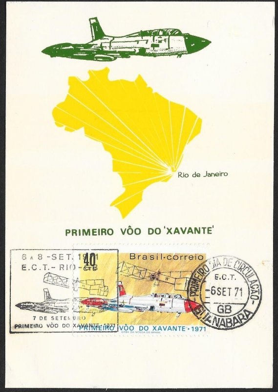 BRAZIL (22) FDC Presentation Cards c1960/1970s