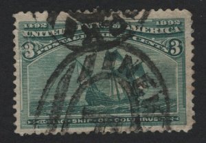 United States USED Scott Number 232  VF  -  BARNEYS