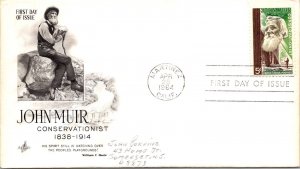 FDC 1964 SC #1245 Artcraft Cachet - Martinez CA - Single - J5986