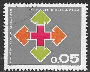 YUGOSLAVIA 1966 RED CROSS Postal Tax Stamp Sc RA31 VFU