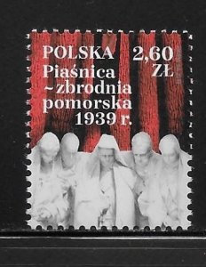 Poland 4453 80th Piasnica Massacre single MNH (lib)