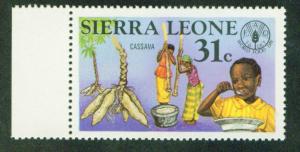 Sierra Leone Scott 526 MNH** 1981 Cassava stamp