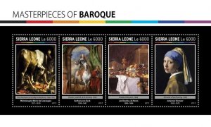 [150 01]- YEAR 2017 - SIERRA LEONE - PAINTING        4V   complet set  MNH/**