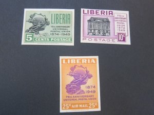 Liberia 1950 Sc 330-1,C67 imperf. set MNH