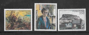 Faroe Islands #127-29 MNH Set of 3 Singles (my5) Collection / Lot