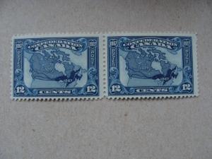 CANADA  Scott #145  Pair    Map  MNH  OG