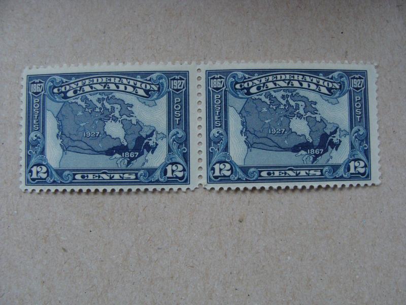 CANADA  Scott #145  Pair    Map  MNH  OG