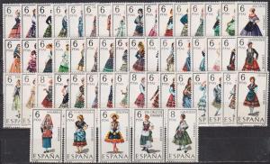 Spain #1392-1444 MNH F-VF CV $10.60 (13445)  