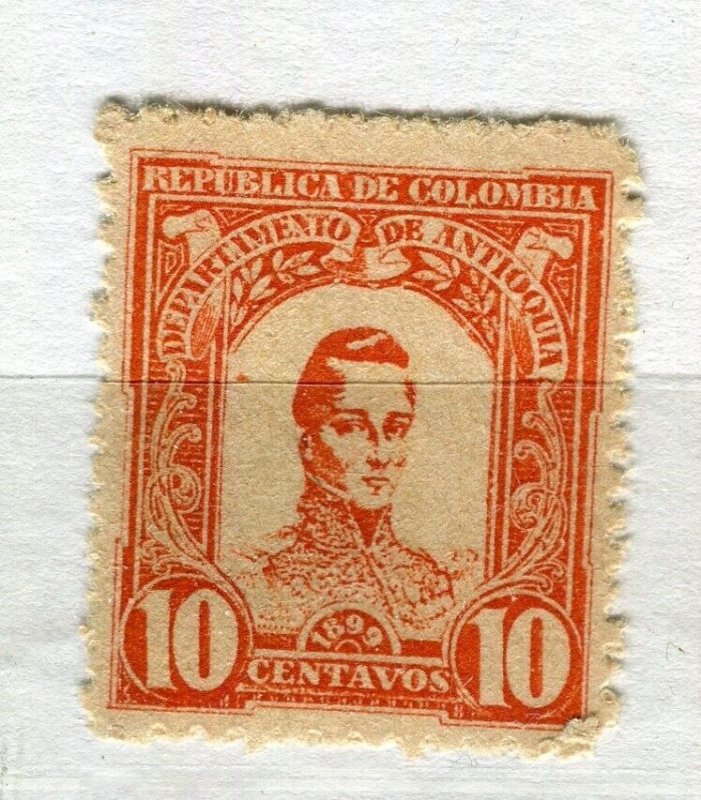 COLOMBIA; ANTIOQUINA 1899 Cordoba issue Mint hinged 10c. value