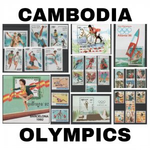 Thematic Stamps - Cambodia - Olympics - Choose from dropdown menu