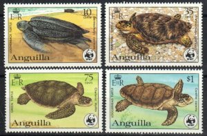 Anguilla Stamp 537-540  - Turtles and WWF emblem