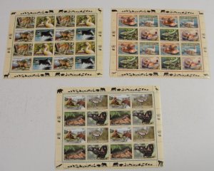 3 UN 2000 Endangered Species Sheets – All MNH