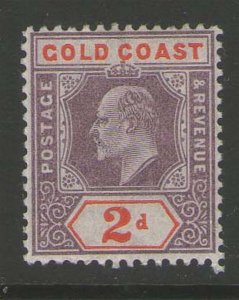 Gold Coast 1902 KEVII 2sh Sc 40 MH