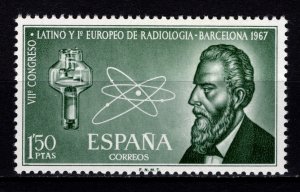 Spain 1967 Radiology Congress Barcelona, 1p50 [Mint]