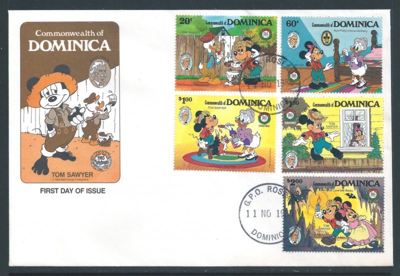 Dominica #919-23 (FDC) Disney - Mark Twain