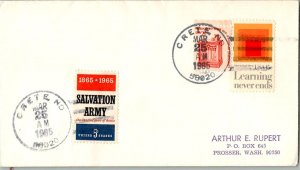 United States North Dakota Crete 58020 1985 4-bar  DPO  Philatelic.