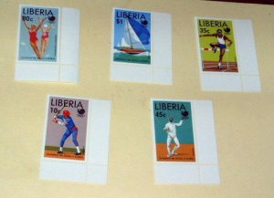 Liberia - 1091-95, MNH Set. Olympics. SCV - $6.25