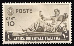 Italian East Africa Scott 4 Unused hinged.